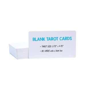 IMAGAME White Blank Tarot Cards Deck, 80 Cards per Deck, Standard Tarot Size(2.75" x 4.75"), Make Your Own Tarot Card, Oracle card, and Game.